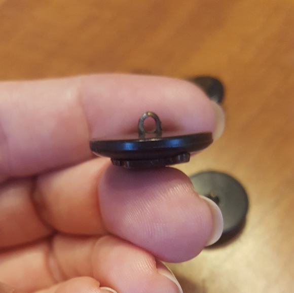 Lauren buttons, bronze, black. 5 - Picture 3 of 5